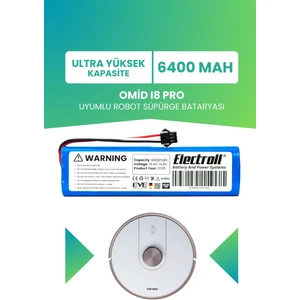 Omid I8 Pro Uyumlu Batarya (ULTRA YÜKSEK KAPASİTE) 6400mAh