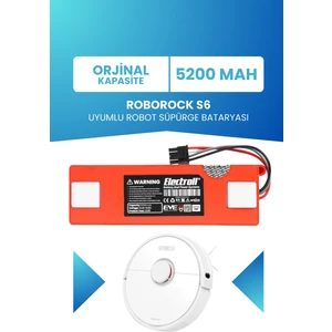 Roborock S6 Uyumlu Batarya (ORJİNAL KAPASİTE) 5200mah Pil Robot Süpürge Batarya Değişimi
