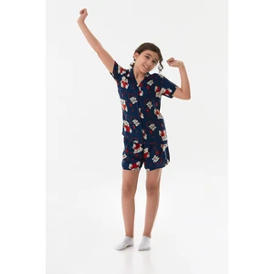 Ayıcık Desenli Kız Çocuk Pijama Takımı