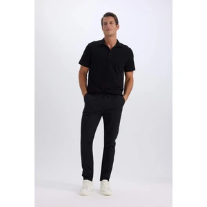 %100 Pamuk Yazlık Jogger Chino Pantolon Beli Bağcıklı Cepli Düz Paça Z9933AZ25SP