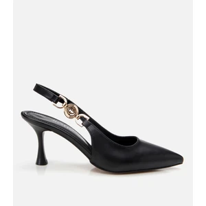 01AYH307400A100 KADIN Siyah Arkası Açık Stiletto