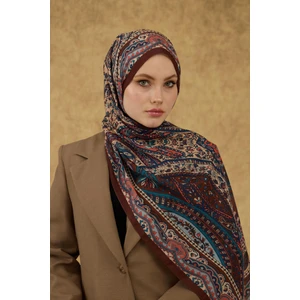 Soft Şal Kahve Mavi 3053-05