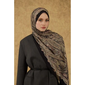 Ipekhan Soft Şal Siyah Yeşil 3052-15