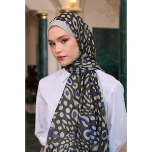 Ipekhan Soft Şal Acı Kahve Mavi 3050-02