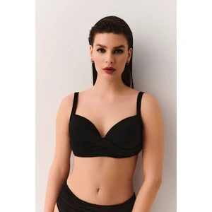 Önü Burgulu Korseli Balenli Toparlayıcı Bikini Üst