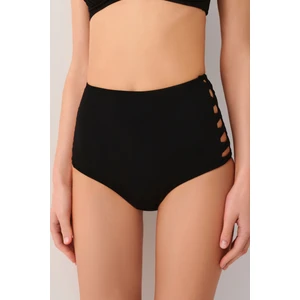 Yüksek Bel Yanı Biyeli Bikini Alt