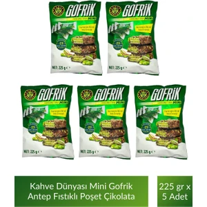 Kahve Dünyası Mini Poşet Gofrik Çikolata 225 gr x 5 Adet