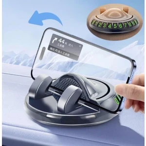 360 Derece Dönebilen Araç Içi Park Numaratörü & Telefon Standı Kaymaz Yapışkanlı Oto Numaratör