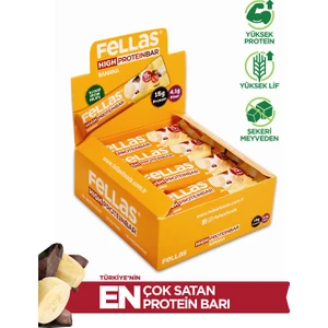 Yüksek Protein Bar - Muzlu 12 x 45 gr