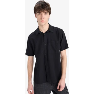 %100 Pamuk Regular Fit Yazlık Kısa Kollu Gömlek E0461AX25SM