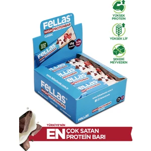 Klasik Yüksek Protein Bar 45 g x 12 Adet