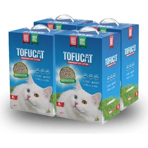 Tuvalete Atılabilen Koku Hapsedeci Topaklanan Doğal Kedi Kumu 4 Adet 8 Lt