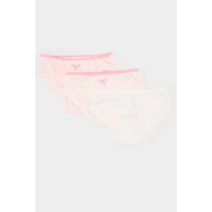 Kız Çocuk Desenli 3'lü Slip Külot E7069A825SP