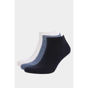 Erkek 3'lü Pamuklu Patik Çorap D9637AXNS