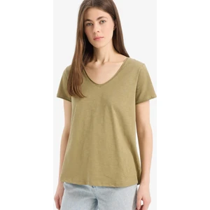 %100 Pamuk Basic Düz Tişört K1507AZ25SM