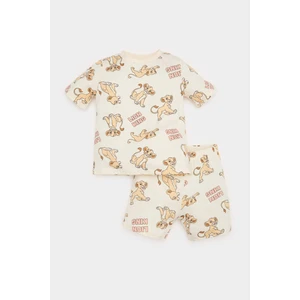 Erkek Bebek Disney Lion King Pijama Takımı Kısa Kollu Penye Üst Beli Lastikli Şort E4775A525SM