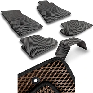 Ford Tourneo Courier Uyumlu Araca Özel Akıllı Paspas Eva Paspas Hücreli Paspas Kahverengi