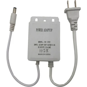 12V 2A Güç Adaptörü Su Geçirmez Güç Gözetim Kamerası Yağmur Geçirmez Güç Adaptörü Işık Şeridi Kaynağı Abd Fişi Beyaz (Yurt Dışından)