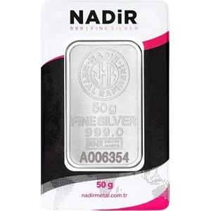 Nadir Metal Rafineri 50 gr 999 Milyem Nadirgold Gram Gümüş
