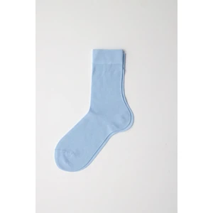 Merserize Erkek Soket Çorap Soft Mavi