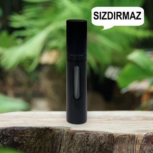 Metal Sızdırmaz Taşınabilir Mini Doldurulabilir Boş Küçük Seyahat Cep Parfüm Şişesi-Siyah