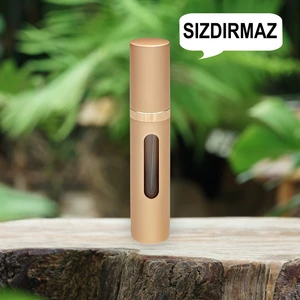 Metal Sızdırmaz Taşınabilir Mini Doldurulabilir Boş Küçük Seyahat Cep Parfüm Şişesi-Vizon