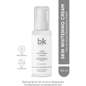Bk Company Tüm Vücut Diz Dirsek Koltuk Altı Bölge Kullanımına Uygun Cilt Beyazlatıcı Bakım Krem 100 ml