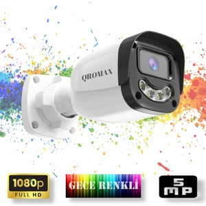 Gece Renkli Gösteren FullHD 5Mp Lensli 4 Ultra Warm Ledli Güvenlik Kamerasi 2304W