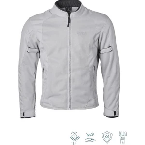 Fıftysıx.7 Creme White Yazlık Fileli Korumalı Motosiklet Montu