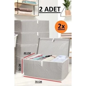 2 Adet Kapaklı Kutu Hurç Mega Plus Boy 70*40*30* Çok Amaçlı Kutu Hurç