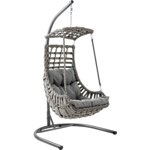 Capri Swing Alaçatı Tekli Rattan Bahçe Salıncağı | Balkon Salıncağı