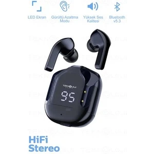 Teknoloji Gelsin Bluetooth Kulaklık Kablosuz Ultrapods Dijital Göstergeli Gaming Dokunamtik Enc Mipods V5.3 Yeninesil