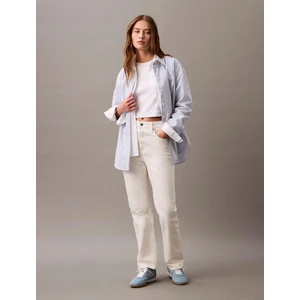 Calvin Klein Kadın Beyaz  Monogram T-Shirt