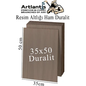 Resim Altlığı Duralit 35X50 cm 1 Adet Ham Mdf Çok Amaçlı Kullanım 3 mm Kalınlığında Durolit