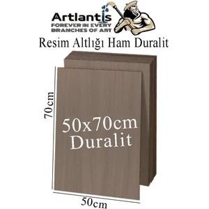 Resim Altlığı Duralit 50X70 cm 1 Adet Ham Mdf Çok Amaçlı Kullanım 3 mm Kalınlığında Durolit