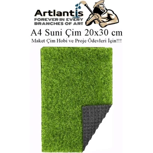 Yapay Çim A4 20X30 cm 1 Adet A4 Boyutunda Maket Çim Dekorati Yapay Çim Halı Teraryum Suni Çim