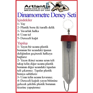 Dinamometre Deney Yapım Seti 1 Adet Deney Proje Tasarım Şırıngalı Basit Dinomometre Modeli Deney Malzemesi Okul Sınıf