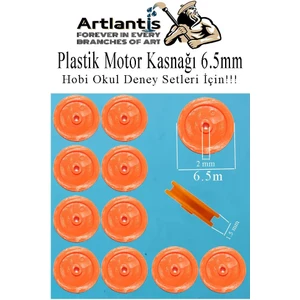 Plastik Kasnak 6.5 mm 10 Lu 1 Paket Tekerlek Yuvarlak Kasnak Oyuncak Çıkrık Makara 0.65 cm Motor Kasnağı Deney Okul Hobi