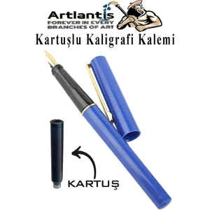 Kaligrafi Kalemi 1 Adet Kartuşlu Kesik Uçlu Dolma Kalem Calligraphy Kalem Seti Hat Yazma Tasarım Sanat Kalemi Hattat