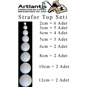 Strofor Köpük Top 2cm 3cm 4cm 5cm 6cm 8cm 10CM 12CM 26 Adet Yuvarlak Strafor Top Küre Okul Deney Köpük Toplar