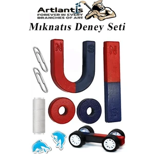 Mıknatıs Seti 10 Parça 1 Paket Deney Malzemesi Okul Projeleri Için Manyetik U I Araba Halka Mıknatıs Deney Oyun Seti