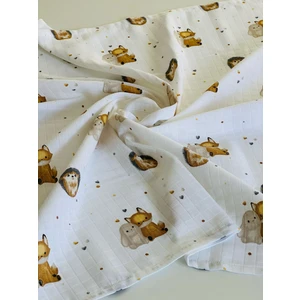 Ft Baby Collection Pamuk Müslin Bebek Battaniyesi  Müslın Örtü 80  x  90 Cm