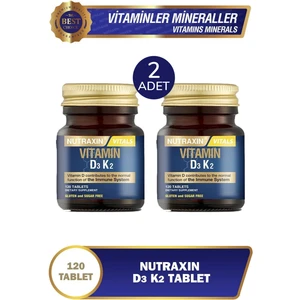 Vitamin D3K2 1000 Iu 120 Tablet 2 Adet