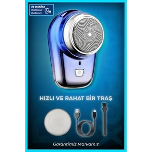 Sıfır Sakal ve Yanak Için Islak ve Kuru Kullanım Mini Traş Makinesi