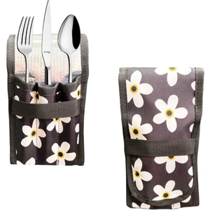 NS Reliable Kamp Için Yıkanabilir Çatal Bıçak Kaşık Düzenleyici – Çok Bölmeli Kompakt Outdoor Mutfak Organizeri