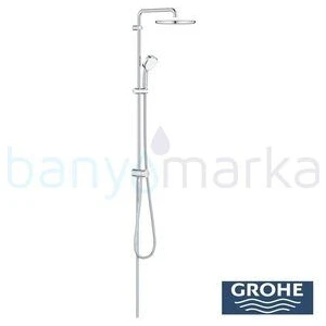 Tempesta System 250 Duvara Monte Duş Sistemi, Yön Değiştiricili, Krom-Beyaz - 26675000