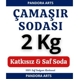 Pandora Arts Çamaşır Sodası 2 kg Beyazlar İçin Leke Çıkarma Gücü ile Temizleyici