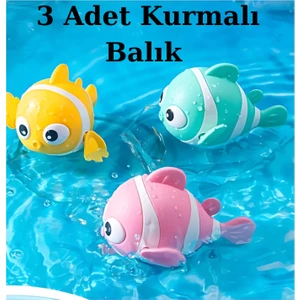 Cocoloco Home Kurmalı Balık Bebek Banyo Oyuncağı 3 Adet