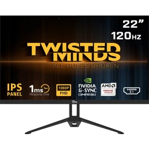 Twısted Mınds 22" TM22FHD120IPS Fhd 120HZ 1ms HDMI Dp Vrr IPS Çerçevesiz Gamıng Monitör
