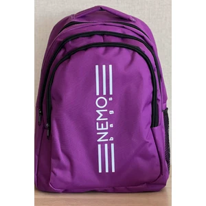 Nemo Bags  Mor Sırt Çantası Büyük Boy Okul Spor Çantası, 16,9 Inç, 45X30X15CM 24 Lt